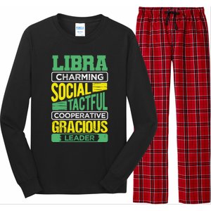 Libra Facts Birthday Gift Astrology Horoscope Zodiac Libra Gift Long Sleeve Pajama Set