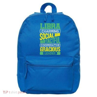 Libra Facts Birthday Gift Astrology Horoscope Zodiac Libra Gift 16 in Basic Backpack