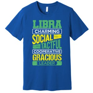 Libra Facts Birthday Gift Astrology Horoscope Zodiac Libra Gift Premium T-Shirt