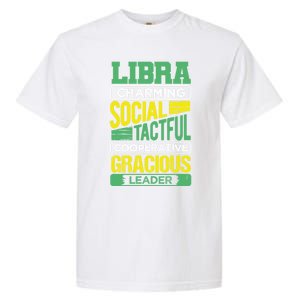 Libra Facts Birthday Gift Astrology Horoscope Zodiac Libra Gift Garment-Dyed Heavyweight T-Shirt