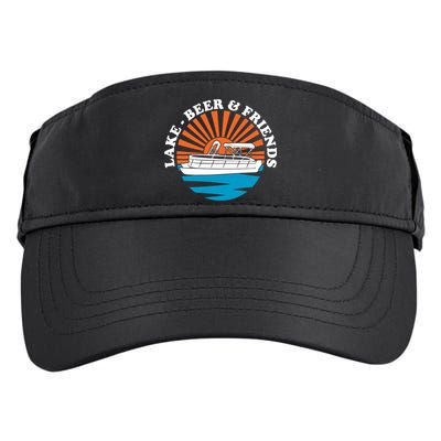 Lake Friends Boating Ing Summer Pontoon Boat Dad Mom Gift Adult Drive Performance Visor