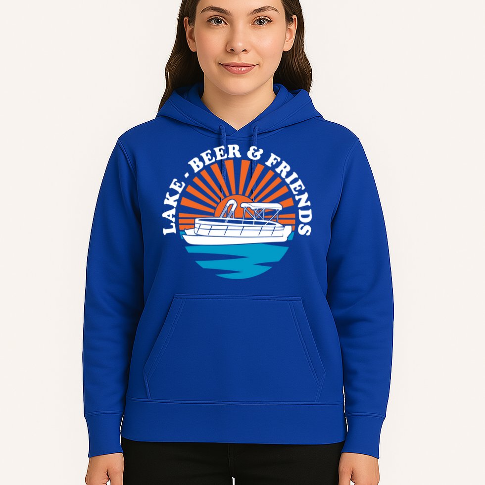 Lake Friends Boating Ing Summer Pontoon Boat Dad Mom Gift Hoodie