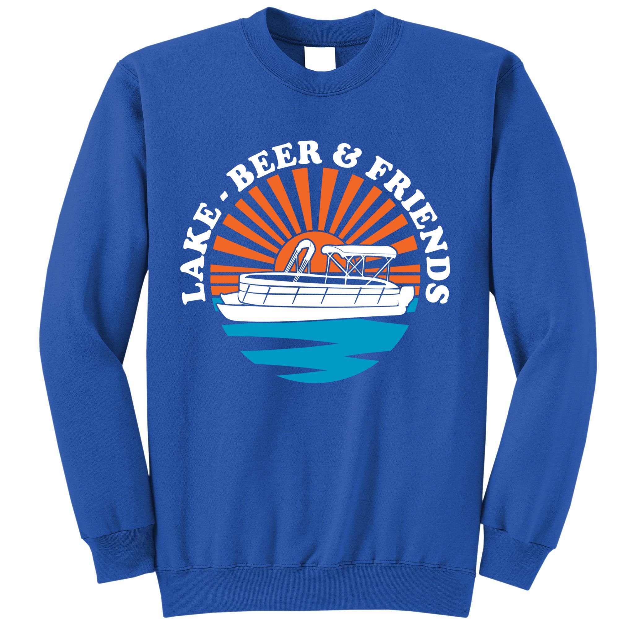 Lake Friends Boating Ing Summer Pontoon Boat Dad Mom Gift Sweatshirt