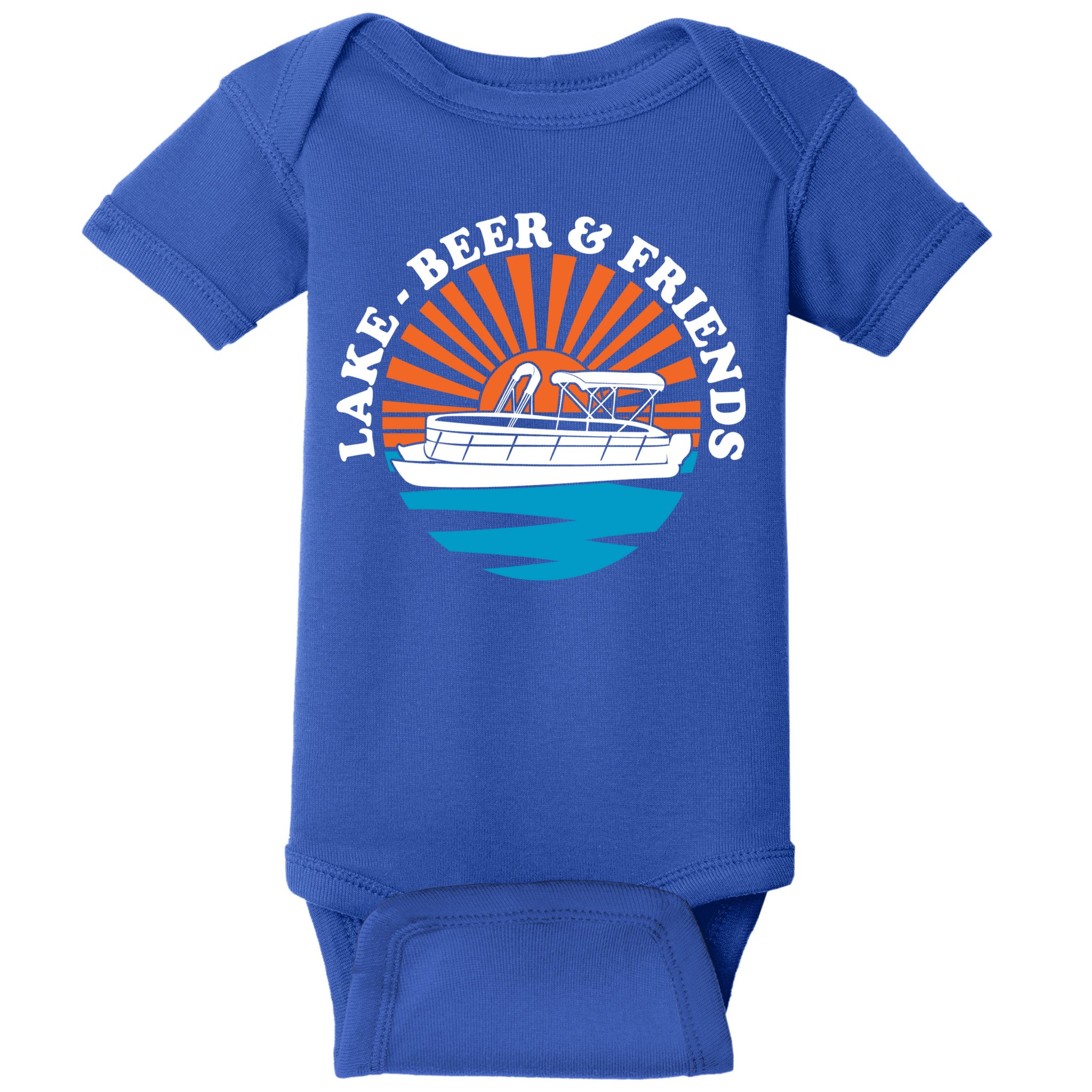 Lake Friends Boating Ing Summer Pontoon Boat Dad Mom Gift Baby Bodysuit
