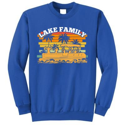 Lake Family Boating Weekend Summer Pontoon Boat Dad Mom Meaningful Gift Sweatshirt