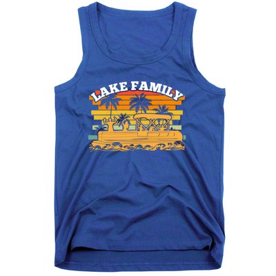 Lake Family Boating Weekend Summer Pontoon Boat Dad Mom Meaningful Gift Tank Top