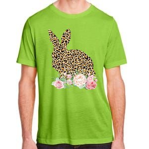 Leopard Floral Bunny Adult ChromaSoft Performance T-Shirt