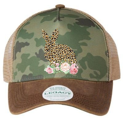 Leopard Floral Bunny Legacy Tie Dye Trucker Hat
