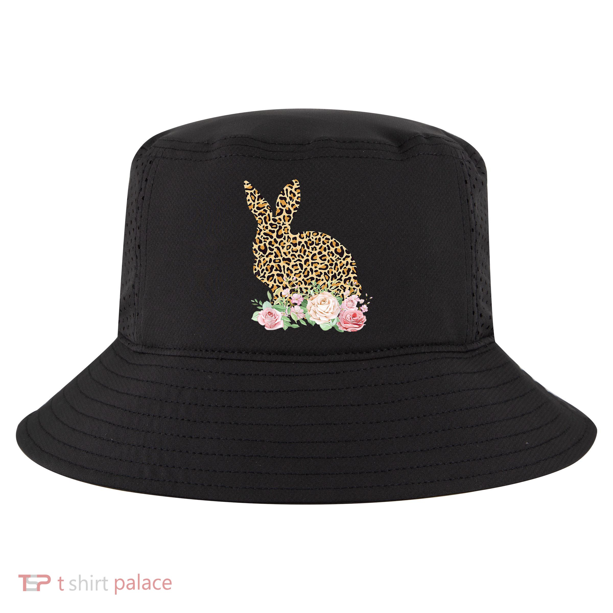 Leopard Floral Bunny Cool Comfort Performance Bucket Hat