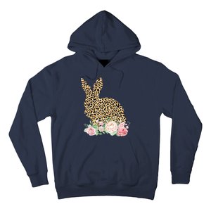 Leopard Floral Bunny Hoodie