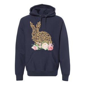 Leopard Floral Bunny Premium Hoodie