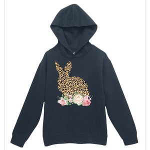 Leopard Floral Bunny Urban Pullover Hoodie