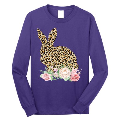 Leopard Floral Bunny Long Sleeve Shirt