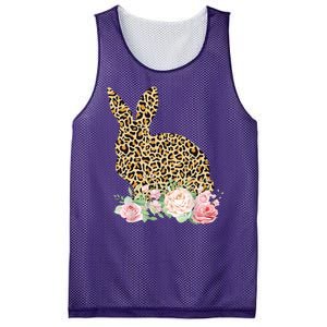 Leopard Floral Bunny Mesh Reversible Basketball Jersey Tank