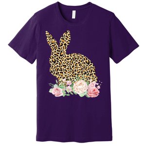 Leopard Floral Bunny Premium T-Shirt