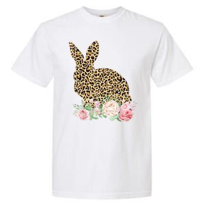 Leopard Floral Bunny Garment-Dyed Heavyweight T-Shirt