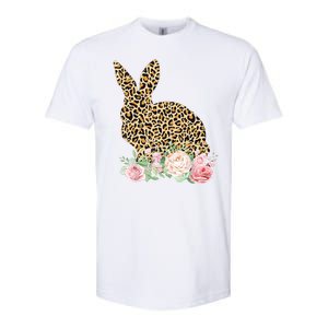 Leopard Floral Bunny Softstyle CVC T-Shirt