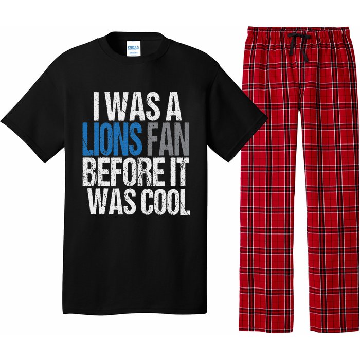 Lions Fan Before It Was Cool Lions Gear Lions Fan Pajama Set