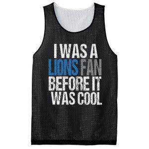 Lions Fan Before It Was Cool Lions Gear Lions Fan Mesh Reversible Basketball Jersey Tank