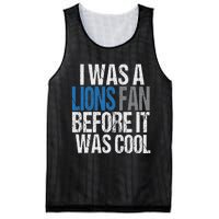 Lions Fan Before It Was Cool Lions Gear Lions Fan Mesh Reversible Basketball Jersey Tank