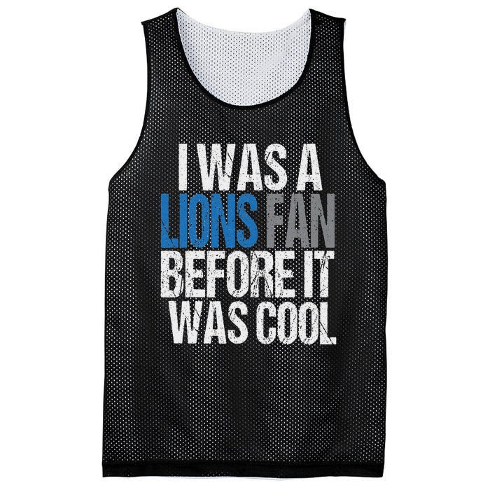 Lions Fan Before It Was Cool Lions Gear Lions Fan Mesh Reversible Basketball Jersey Tank