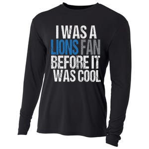 Lions Fan Before It Was Cool Lions Gear Lions Fan Cooling Performance Long Sleeve Crew