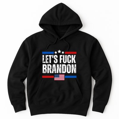 LetS F Brandon Conservative Anti Liberal Us Flag Hoodie