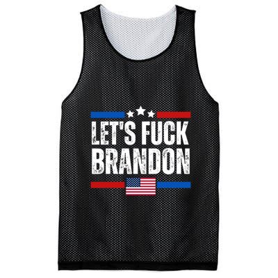 LetS F Brandon Conservative Anti Liberal Us Flag Mesh Reversible Basketball Jersey Tank