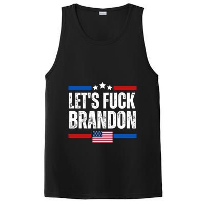 LetS F Brandon Conservative Anti Liberal Us Flag PosiCharge Competitor Tank