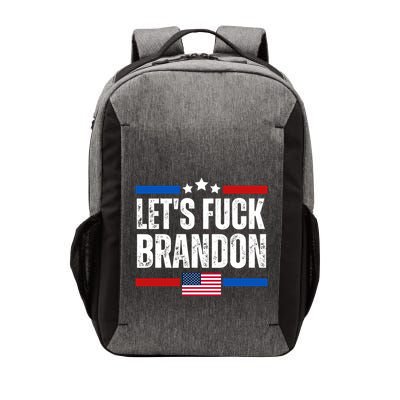 LetS F Brandon Conservative Anti Liberal Us Flag Vector Backpack