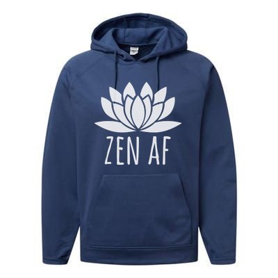 Lotus Flower Buddhism Zen Af Gift Performance Fleece Hoodie