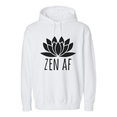 Lotus Flower Buddhism Zen Af Gift Garment-Dyed Fleece Hoodie