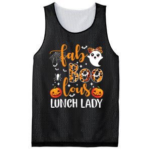 Leopard Fab Boo Lous Lunch Lady Team Teacher Halloween Mesh Reversible Basketball Jersey Tank