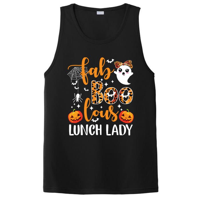 Leopard Fab Boo Lous Lunch Lady Team Teacher Halloween PosiCharge Competitor Tank