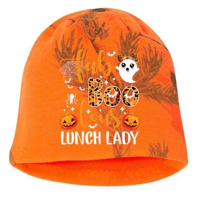 Leopard Fab Boo Lous Lunch Lady Team Teacher Halloween Kati - Camo Knit Beanie