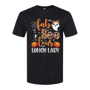 Leopard Fab Boo Lous Lunch Lady Team Teacher Halloween Softstyle CVC T-Shirt