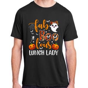 Leopard Fab Boo Lous Lunch Lady Team Teacher Halloween Adult ChromaSoft Performance T-Shirt