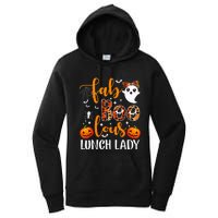 Leopard Fab Boo Lous Lunch Lady Team Teacher Halloween Women's Pullover Hoodie