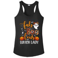 Leopard Fab Boo Lous Lunch Lady Team Teacher Halloween Ladies PosiCharge Competitor Racerback Tank