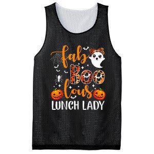 Leopard Fab Boo Lous Lunch Lady Team Teacher Halloween Mesh Reversible Basketball Jersey Tank