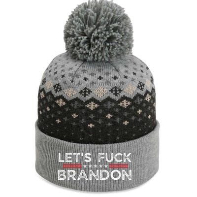 Let's Fuck Brandon Funny The Baniff Cuffed Pom Beanie