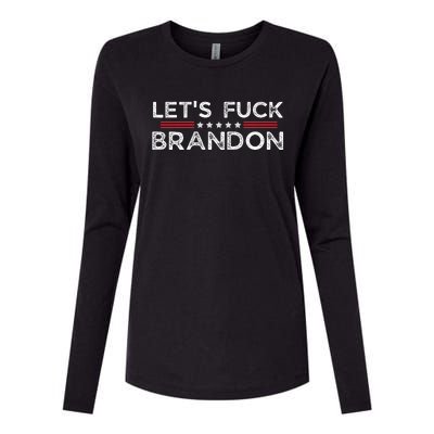 Let's Fuck Brandon Funny Womens Cotton Relaxed Long Sleeve T-Shirt