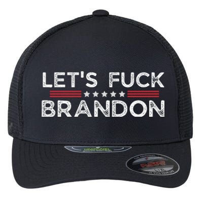 Let's Fuck Brandon Funny Flexfit Unipanel Trucker Cap