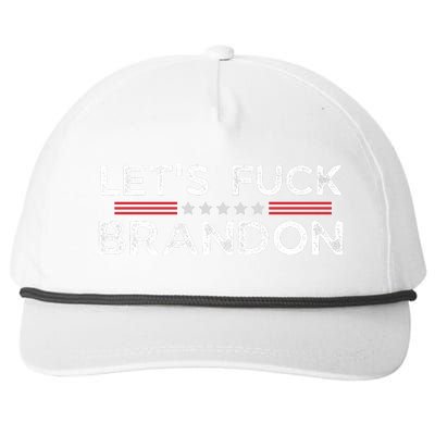 Let's Fuck Brandon Funny Snapback Five-Panel Rope Hat