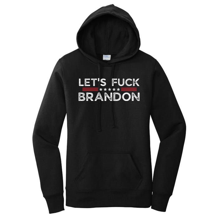 Let's Fuck Brandon Funny Women's Pullover Hoodie