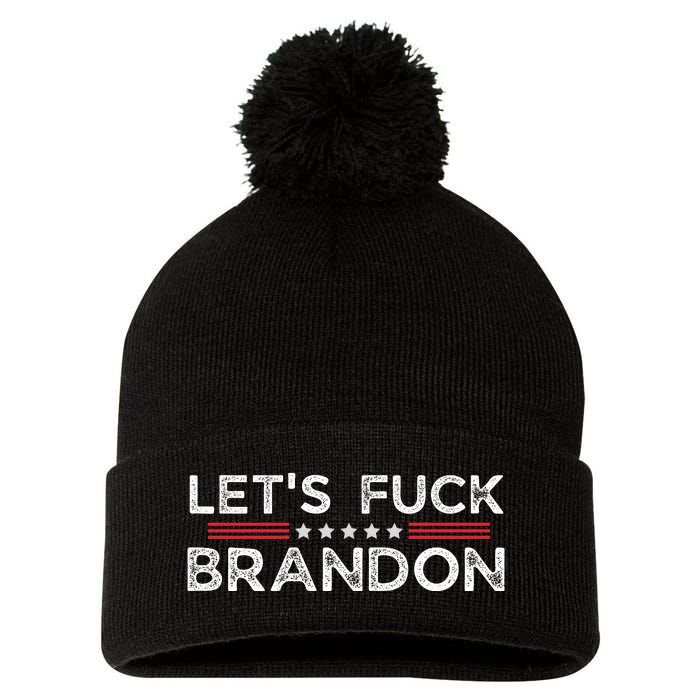 Let's Fuck Brandon Funny Pom Pom 12in Knit Beanie