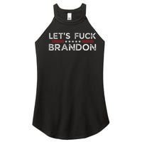 Let's Fuck Brandon Funny Women's Perfect Tri Rocker Tank