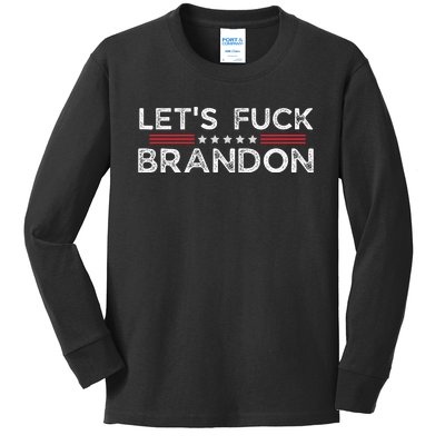 Let's Fuck Brandon Funny Kids Long Sleeve Shirt