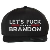 Let's Fuck Brandon Funny Wool Snapback Cap