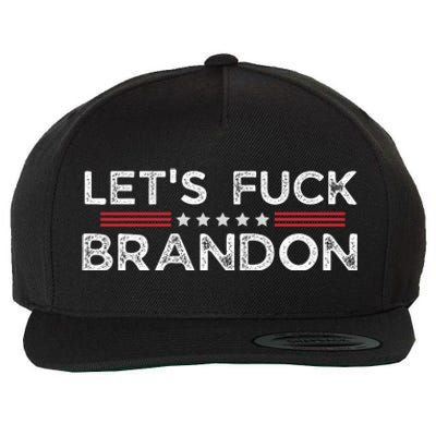 Let's Fuck Brandon Funny Wool Snapback Cap